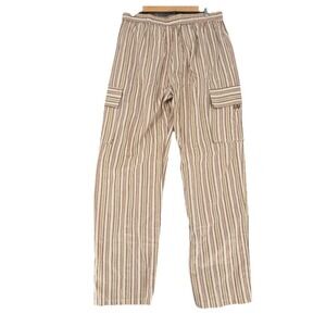 Henna Striped Cargo Pants XL NWT 100% Cotton Handmade Nepal Boho Festival
